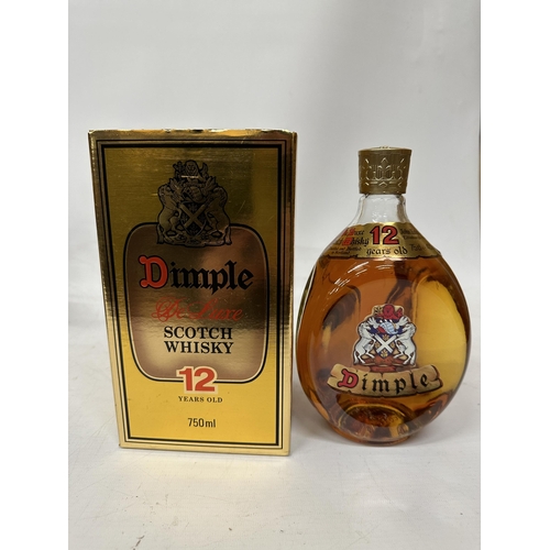 320A - A BOXED 750ML 40% BOTTLE OF DIMPLE DE LUXE 12 YEARS OLD SCOTCH WHISKY