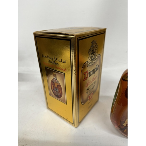 320A - A BOXED 750ML 40% BOTTLE OF DIMPLE DE LUXE 12 YEARS OLD SCOTCH WHISKY