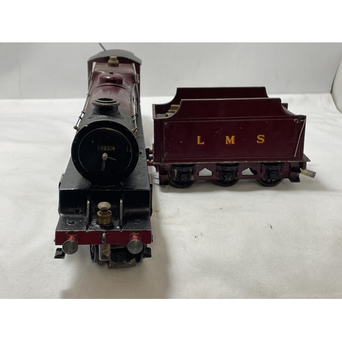 307 - A SCRATCH BUILT LIVE STEAM 30 MM GAUGE 4-6-2 MODEL RAILWAY LOCOMOTIVE AND TENDER  