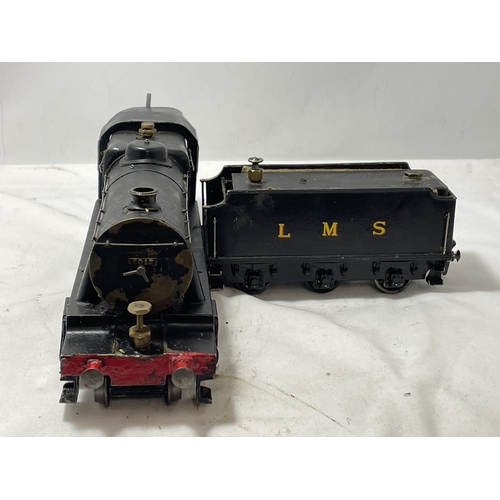 311 - A SCRATCH BUILT LIVE STEAM 30 MM GAUGE 2-8-0 MODEL RAILWAY LOCOMOTIVE AND TENDER NUMBER 8042 IN BLAC... 