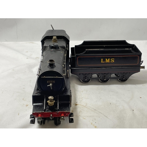 312 - A SCRATCH BUILT LIVE STEAM 30 MM GAUGE 4-6-0 MODEL RAILWAY LOCOMOTIVE AND TENDER NUMBER 5157 IN BLAC... 