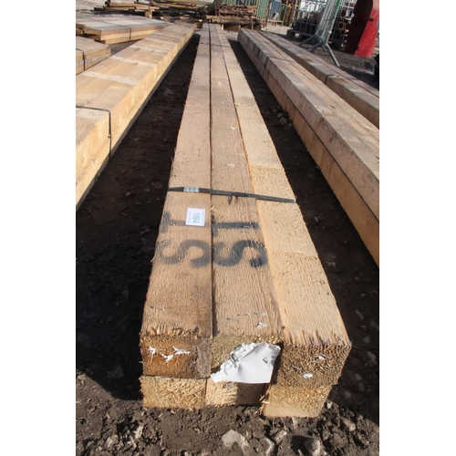 1084 - 6 TIMBERS 3 X 3 AND 16 FT LONG  NO VAT