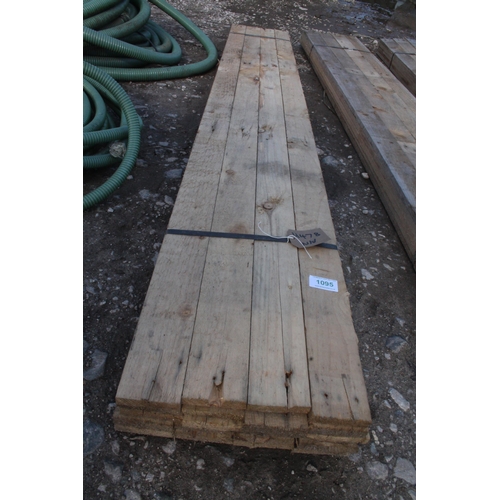 1095 - 20 TIMBERS 3 X 3/4 AND 6'-10' LONG NO VAT