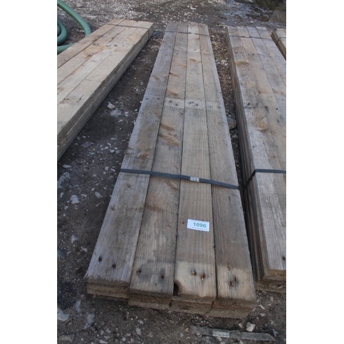 1096 - 20 TIMBERS 3 X 3/4 AND 6'-10' LONG NO VAT