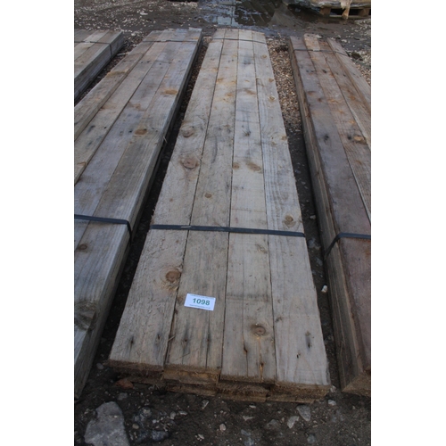 1098 - 20 TIMBERS 3 X 3/4 AND 6'-10' LONG NO VAT