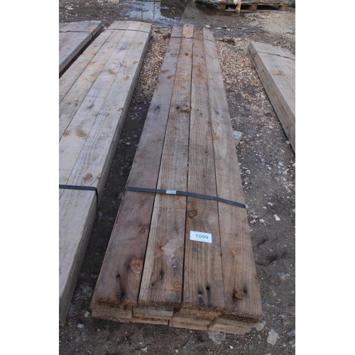 1099 - 20 TIMBERS 3 X 3/4 AND 6'-10' LONG NO VAT