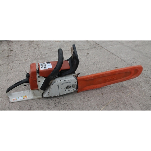 20 - STIHL O26 CHAINSAW IN GOOD WORKING ORDER  NO VAT