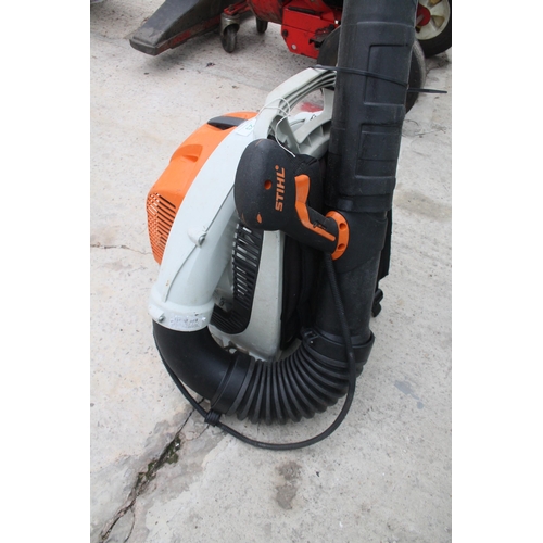 23 - STIHL BR430 BACK PACK LEAF BLOWER IN GOOD WORKING ORDER  NO VAT