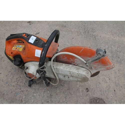 41 - STIHL STONE CUTTER TS 410  NO VAT