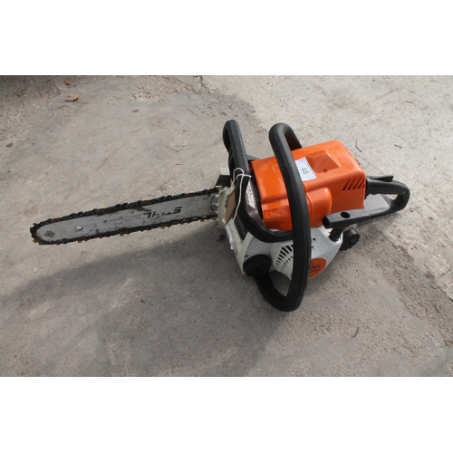 48 - STIHL MS180C CHAINSAW IN WORKING ORDER  NO VAT