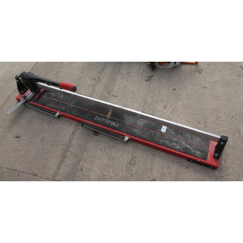 49 - MANUAL TILE CUTTER IN WORKING ORDER  NO VAT