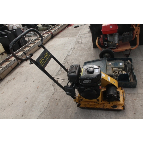 64 - STROKES YELLOW WACKER PLATE  NO VAT