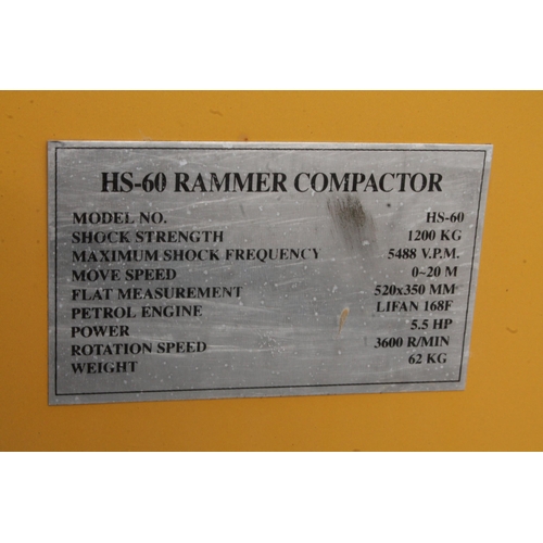 64 - STROKES YELLOW WACKER PLATE  NO VAT