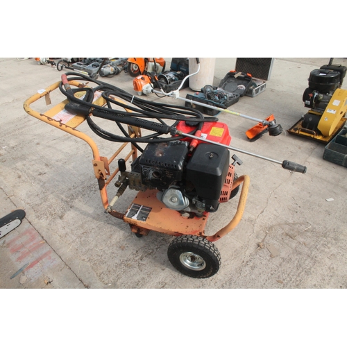 66 - CLARKE PETROL PRESSURE WASHER  NO VAT