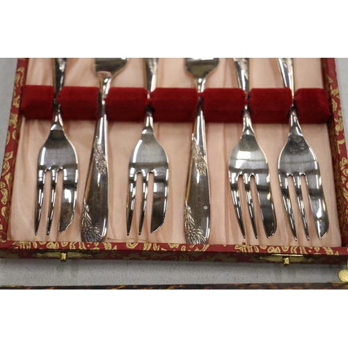 145 - TWO BOXED VINTAGE FLATWARE SETS