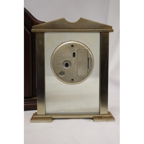 161 - TWO QUARTZ MANTLE CLOCKS TO INCLUDE A BENTIMA