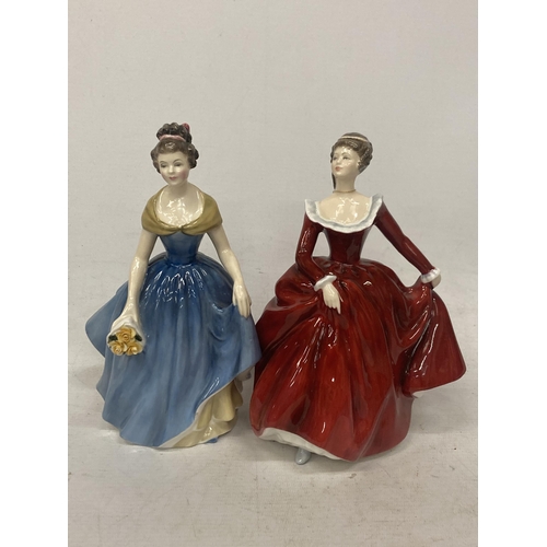 718 - TWO ROYAL DOULTON FIGURINES - 