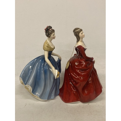 718 - TWO ROYAL DOULTON FIGURINES - 