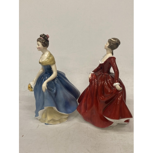 718 - TWO ROYAL DOULTON FIGURINES - 