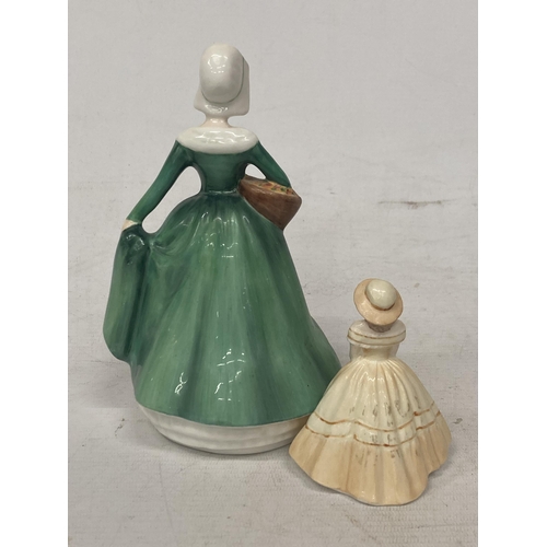 723 - A MINIATURE COALPORT FIGURE 