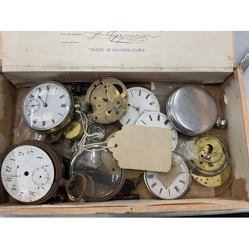 175 - A COLLECTION OF POCKET WATCH PARTS