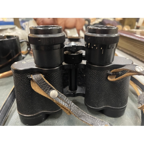 274 - A PAIR OF RUSSIAN, CASED BINOCULARS