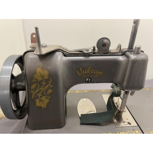 276 - A VINTAGE VULCAN SMALL SEWING MACHINE