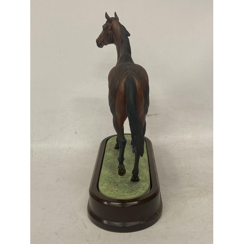 705 - A ROYAL WORCESTER MODEL OF MILL REEF MODELLED BY DORIS LINDNER AND PRODUCED IN A LIMITED EDITION OF ... 