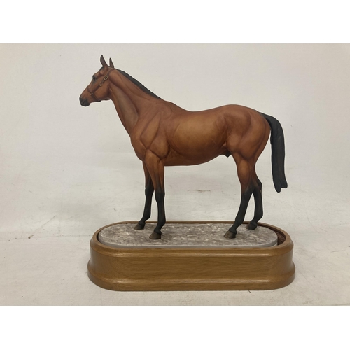 707 - A ROYAL WORCESTER MODEL OF RED RUM MODELLED BY DORIS LINDNER AND PRODUCED IN A LIMITED EDITION OF TW... 