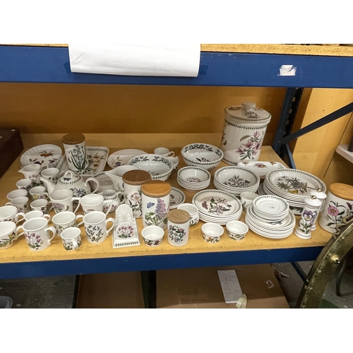 70 - A VERY LARGE QUANTITY OF PORTMEIRION POTTERY TO INCLUDE LIDDED BREAD BIN, BOWLS, PLATES, DISHES, CUP... 
