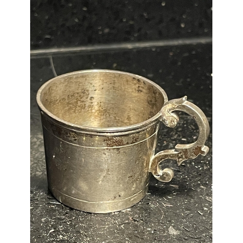 95 - A CONTINENTAL SILVER MUG