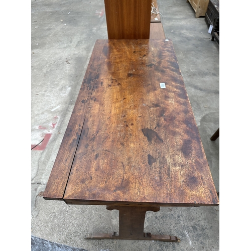 2963 - A VICTORIAN MAHOGANY SIDE TABLE WITH TWO DRAWERS 41