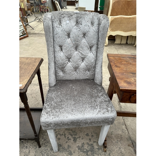 2964 - A BUTTON BACK BEDROOM CHAIR