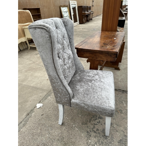 2964 - A BUTTON BACK BEDROOM CHAIR