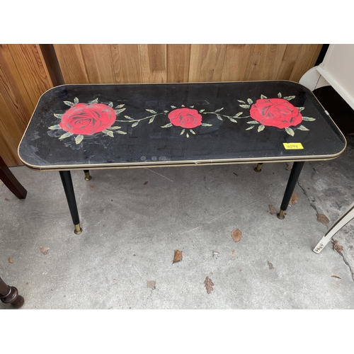 2665 - TWO RETRO COFFEE TABLES