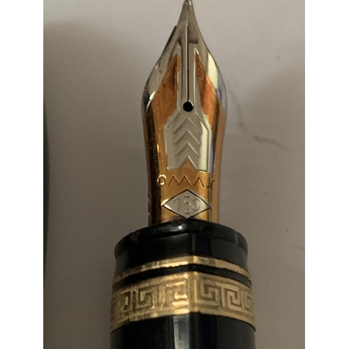 505B - AN OMAS THOMAS WYLDE 360 FOUNTAIN PEN WITH 18 CARAT GOLD NIB