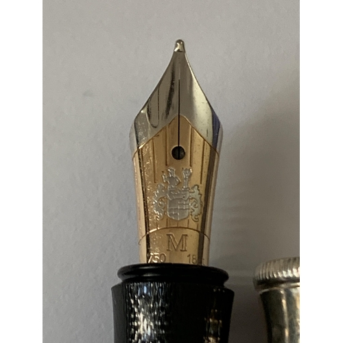 506 - A GRAF VON FABER CASTELL FOUNTAIN PEN WITH AN 18 CARAT GOLD M NIB