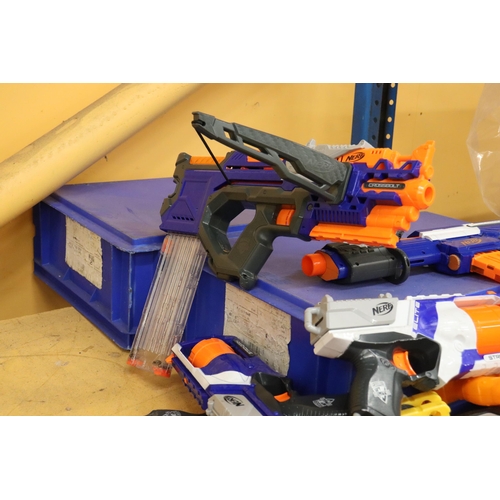 378 - A QUANTITY OF NERF GUNS - 15 IN TOTAL