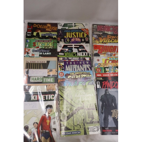 382 - TWENTY THREE US PRINT COMICS TO INCLUDE SUPERMAN, THE NEW MUTANTS, ETC