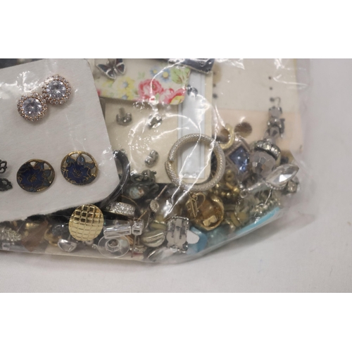 803 - A LARGE QUANTITY OF COSTUME JEWELLERY EARRINGS