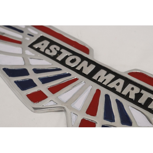 850 - AN ASTON MARTIN SIGN, LENGTH 57CM