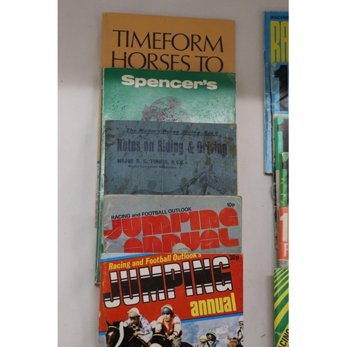 869 - ELEVEN VINTAGE HORSE RACING BOOKS AND PREDICTIONS