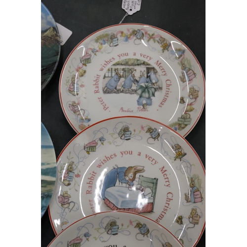 871 - A QUANTITY OF COLLECTOR'S PLATES TO INCLUDE PETER RABBIT, DANBURY MINT, ROYAL WORCESTER ETC.,