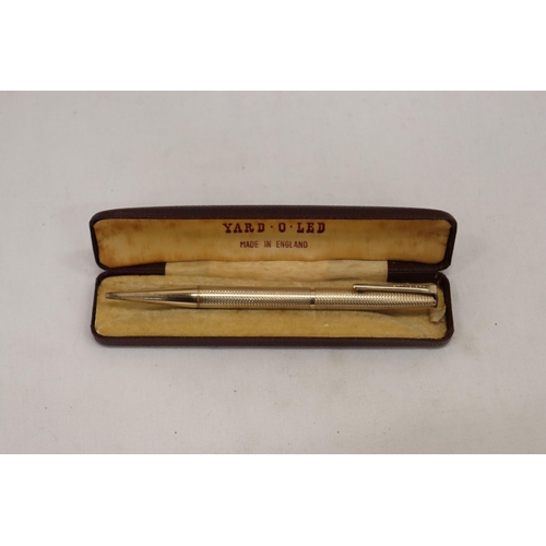 921 - A VINTAGE 'YARD O LED', PROPELLING PENCIL WITH ORIGINAL BOX AND INSTRUCTIONS