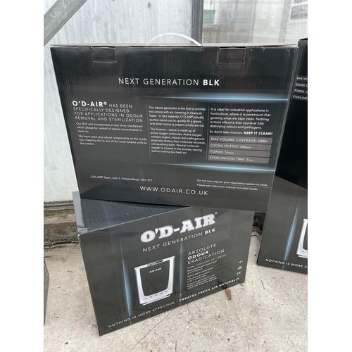 1677 - TWO BOXED AS NEW O'D-AIR AIR PURIFIERS