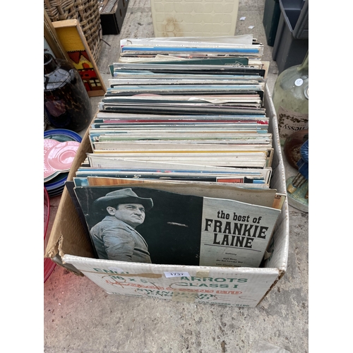 1737 - A LARGE ASSORTMENT OF VARIOUS LP RECORDS