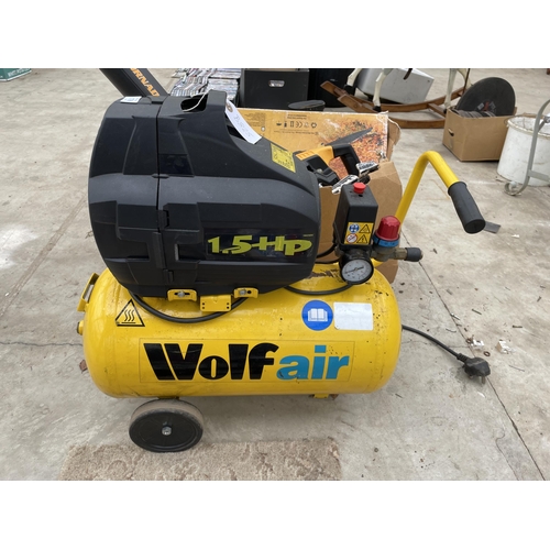 1799 - AN ELECTRIC WOLFAIR 1.5HP AIR COMPRESSOR