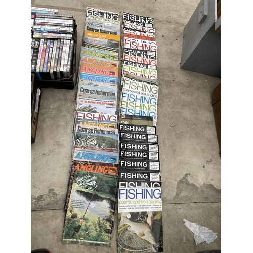 1804 - A LARGE ASSORTMENT OF FISHING AND ANGLING MAGAZINES