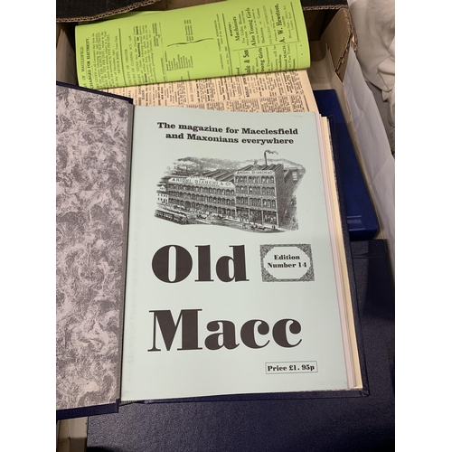 1174 - A COLLECTION OF VINTAGE MACCLESFIELD EPHEMERA TO INCLUDE BOOKLETS, EPHEMERA, ETC