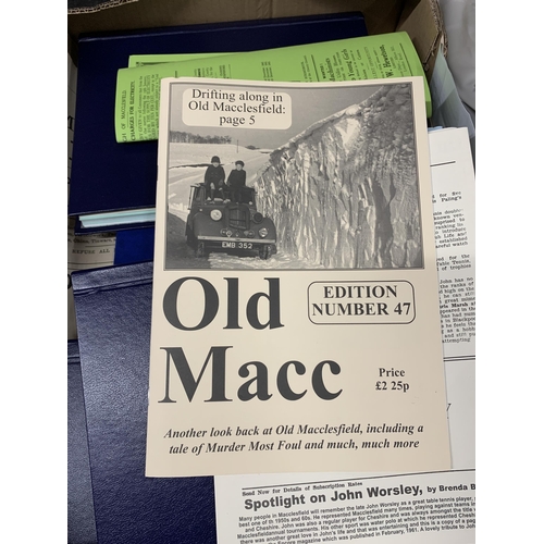 1174 - A COLLECTION OF VINTAGE MACCLESFIELD EPHEMERA TO INCLUDE BOOKLETS, EPHEMERA, ETC